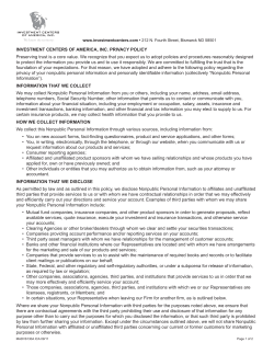 ICA Privacy Policy