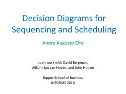 Decision Diagrams for Sequencing and Scheduling