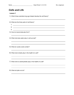 Cell Review Packet - Leon County Schools