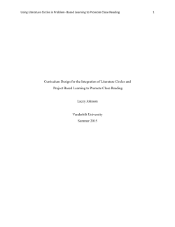 Curriculum Design for the Integration of Literature Circles and