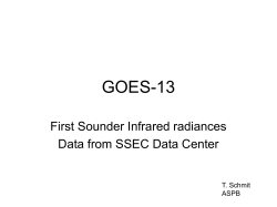 First GOES-13 Sounder calibrated radiances