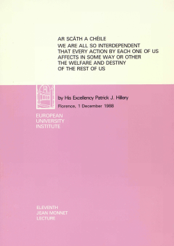 ar sc&aacute;th a ch&eacute;ile we are all so interdependent that every action by