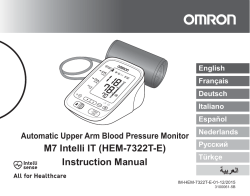 M7 Intelli IT - Omron Healthcare