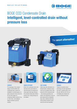 BOGE CCD Condensate Drain Intelligent, level