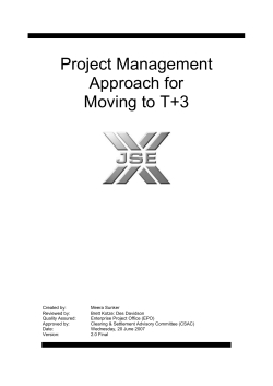 20070620-Project Management Approach to moving to T 3