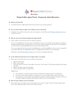 HarperCollins Agent Portal - Frequently Asked Questions