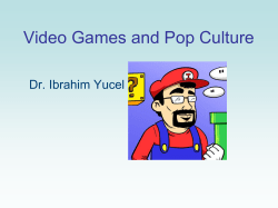 Games and pop culture