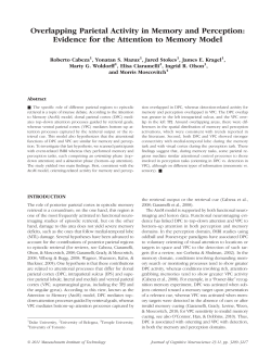 Overlapping Parietal Activity in Memory and Perception