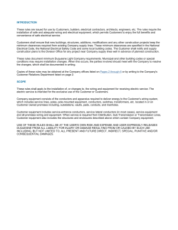 INTRODUCTION These rules are issued for use