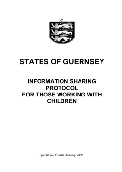 Information Sharing Protocol - If you are concerned about a child in