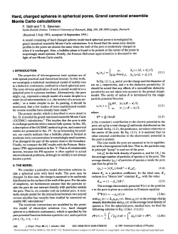 Hard, charged spheres in spherical pores. Grand