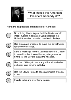 What should the American President Kennedy do? Here are six