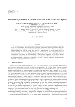 Towards Quantum Communication with Electron