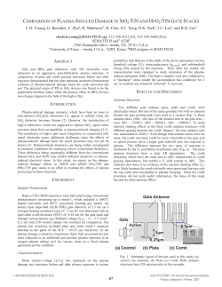 COMPARISON OF PLASMA-INDUCED DAMAGE IN SIO2/TiN AND