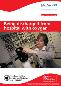 Being discharged from hospital with oxygen