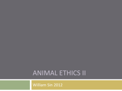 Animal Ethics PPT two