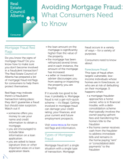 Avoiding Mortgage Fraud: What Consumers Need to Know