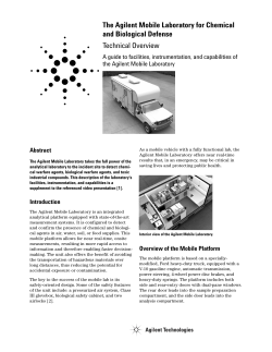The Agilent Mobile Laboratory for Chemical and Biological Defense