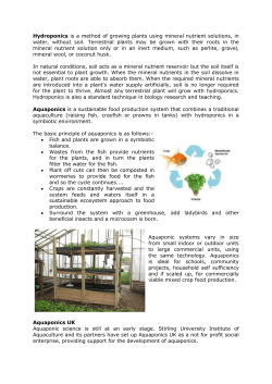 Hydroponics is a method of growing plants using mineral nutrient