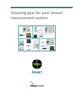 Choosing gear for your Smaart measurement system
