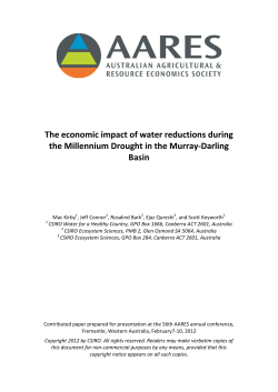 The economic impact of water reductions during the Millennium