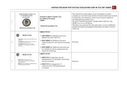 Tactical Evacuation Care IG