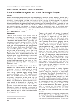 Is the home bias in equities and bonds declining in Europe?