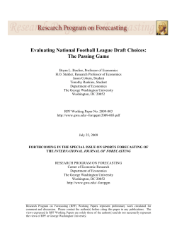 Evaluating National Football League Draft Choices