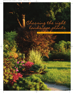 Choosiong the Right Landscape Plants: Factors to Consider (A3864)
