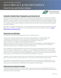 Fact Sheet - School Services and Contract and On
