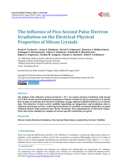 The Influence of Pico-Second Pulse Electron Irradiation on the