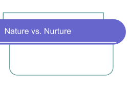 Nature vs. Nurture