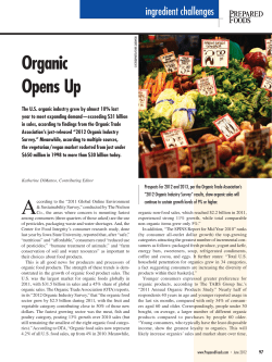 Organic Opens Up - Wolf DiMatteo + Associates