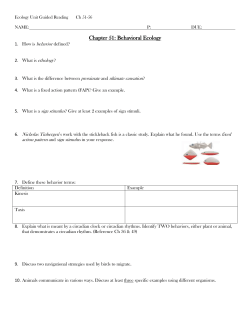 Chapter 53: Population Ecology