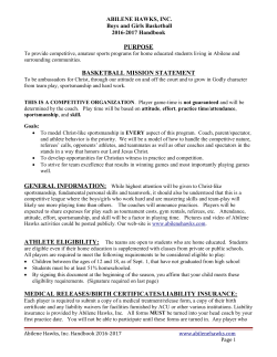 LHCAA Warriors/Lady Warriors Basketball