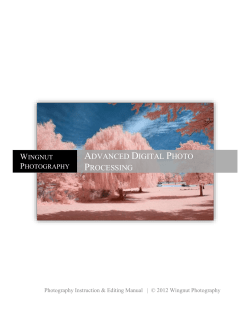 Photo Editing manual in Word