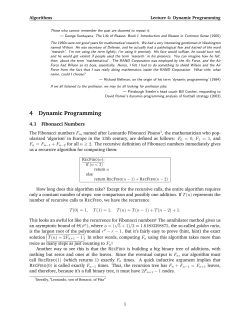 4 Dynamic Programming - Department of Computer Science