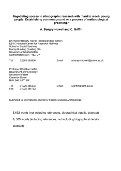 This paper will consider some of the practical benefits and