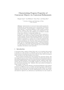 Characterizing Progress Properties of