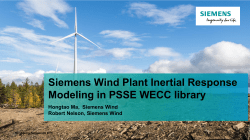 WECC Inertial response model