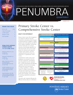 Primary Stroke Center vs. Comprehensive