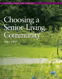 Choosing a Senior Living Community