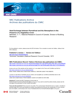 Heat Exchange between Permafrost and the Atmosphere in the