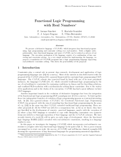 Functional Logic Programming with Real Numbers - GPD