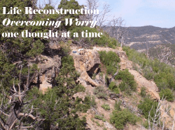 Life Reconstruction one thought at a time