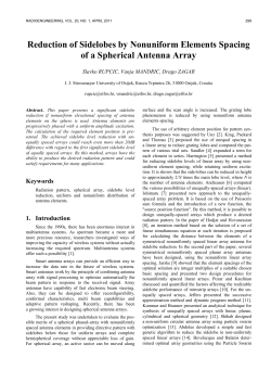 4. Nonuniformly Spaced Antenna Elements