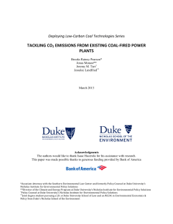 tackling co2 emissions from existing coal
