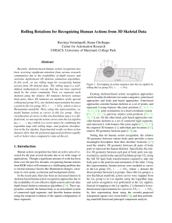 Rolling Rotations for Recognizing Human Actions from 3D Skeletal