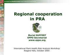 EPPOs` experience in plant quarantine and information services
