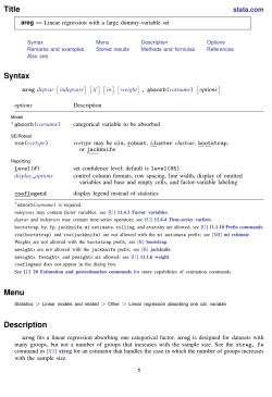 areg - Stata